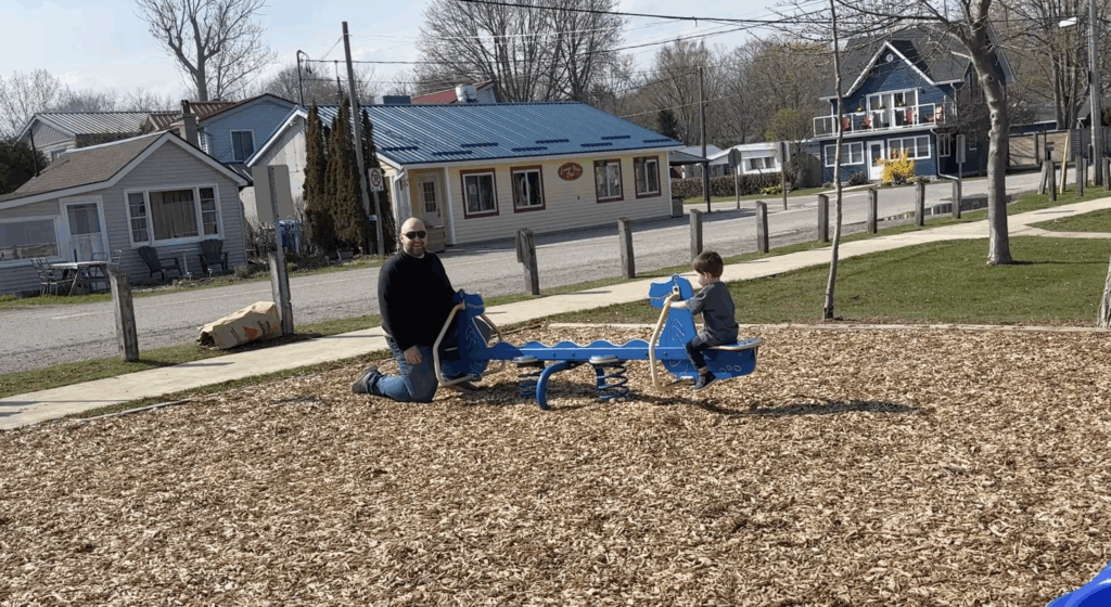 seesaw at the perfect beach playground